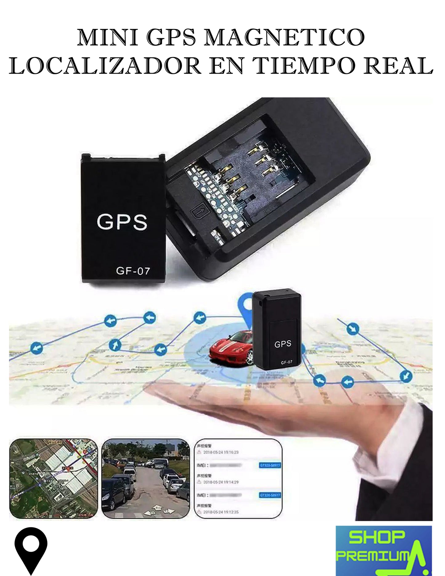 MINI GPS LOCALIZADOR RASTREADOR GRABADOR DE LLAMADAS